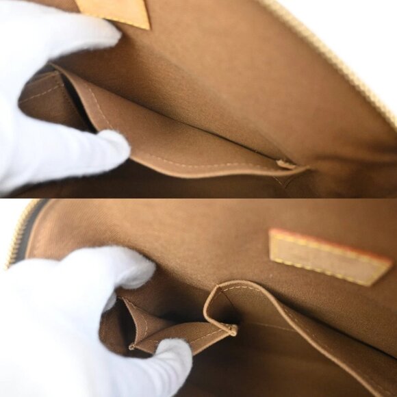 LOUIS VUITTON Logo Lockit Hand Bag Monogram Leather Brown France M40102 97FB861 - Picture 15 of 15